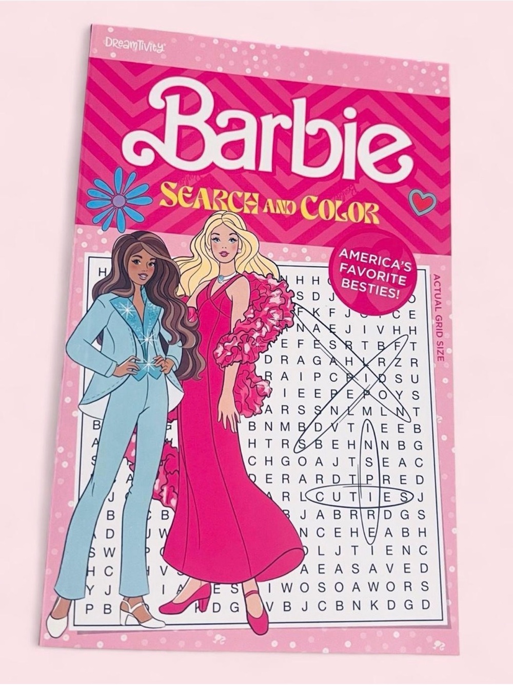 Barbie Coloring and Puzzle Activity Book - Pink